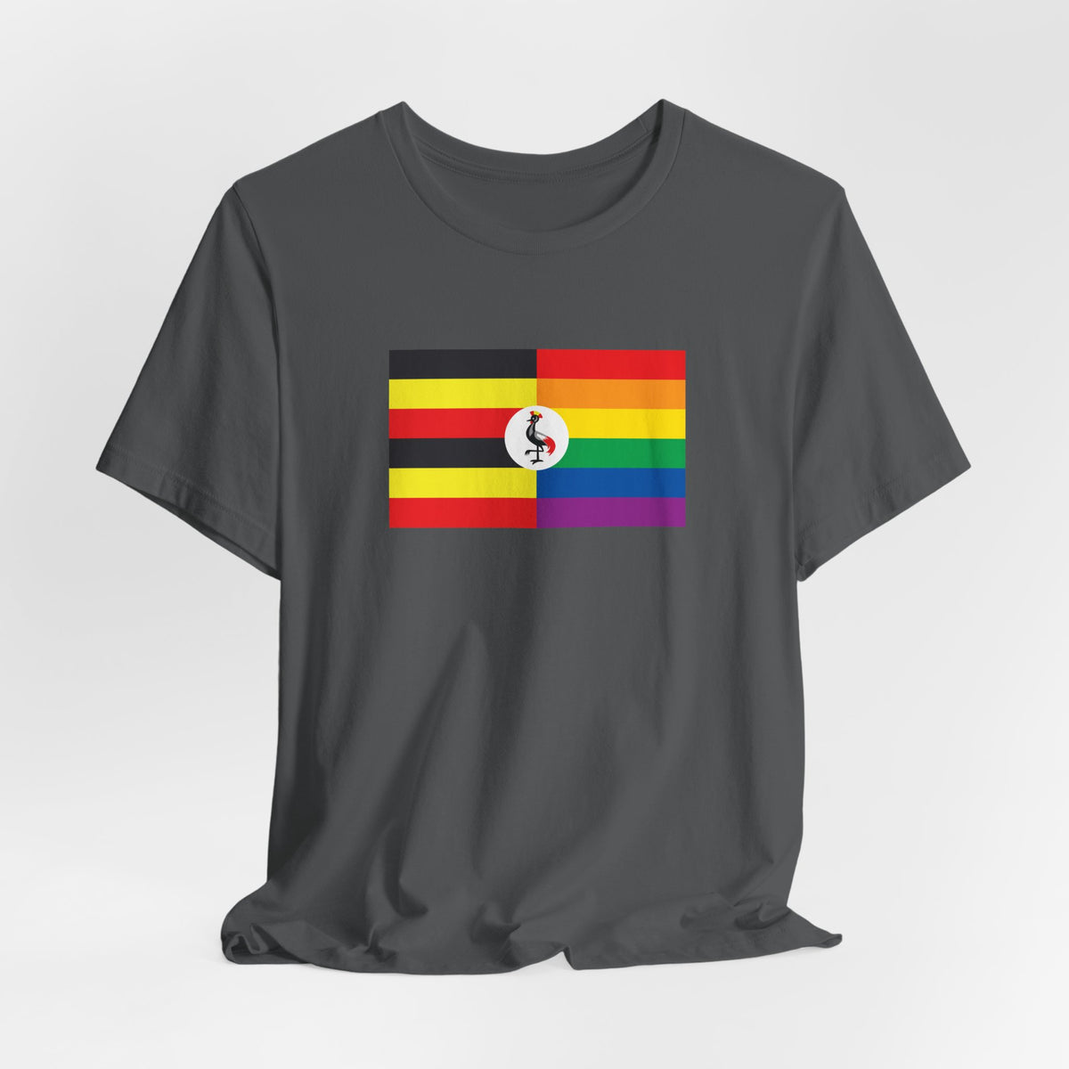Uganda Rainbow Pride Flag T-shirt, Several Color Options