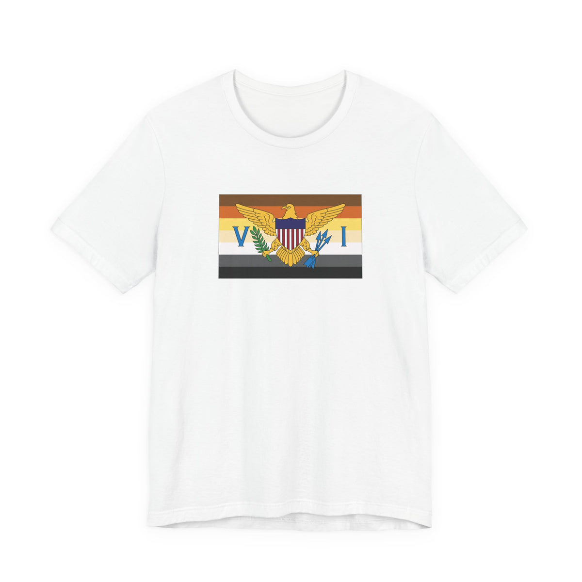 U.S. Virgin Islands Bear Pride Flag T-shirt, Several Color Options