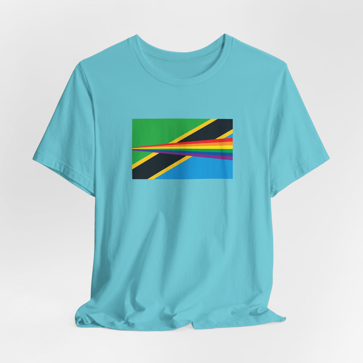 Tanzania Rainbow Pride Flag T-shirt, Several Color Options