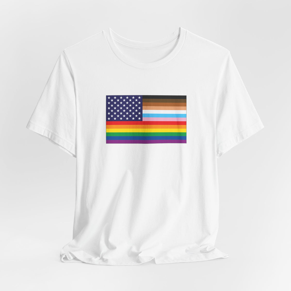 USA Old Glory Stars n Stripes BIPOC Progress Pride Flag T-shirt, Several Color Options