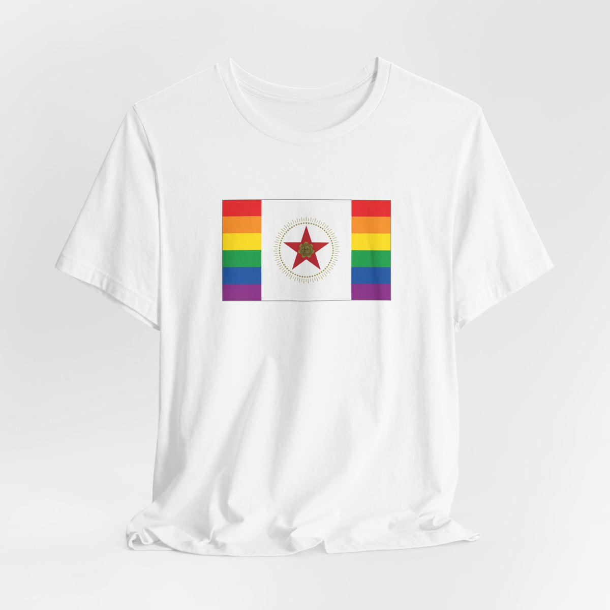 Birmingham, Alabama Rainbow Pride Flag T-shirt, Several Color Options