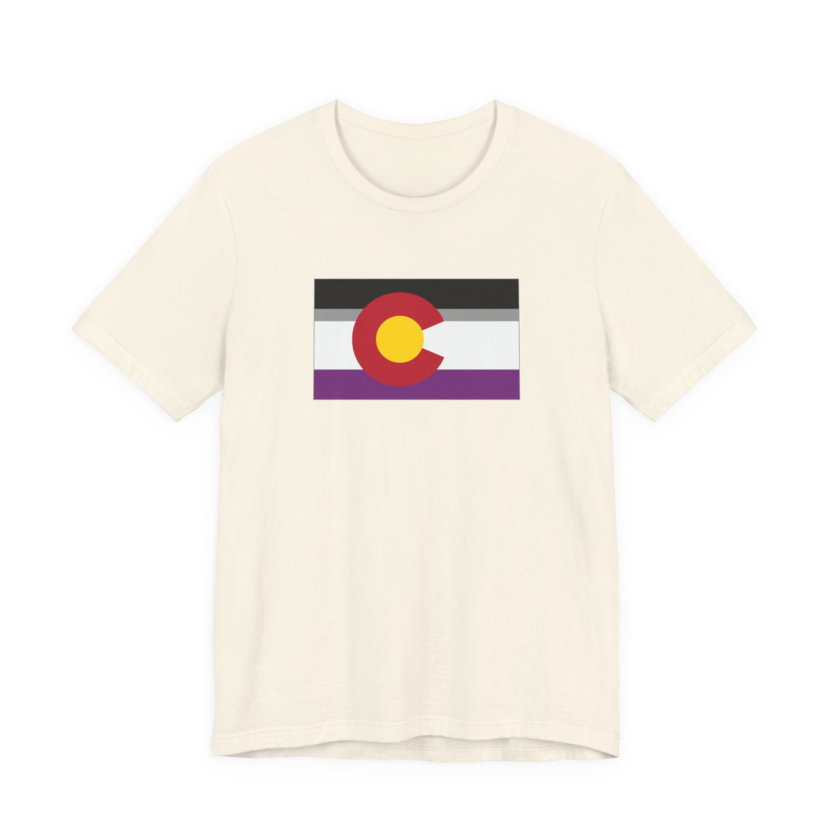 Colorado Asexual Pride Flag T-shirt, Several Color Options