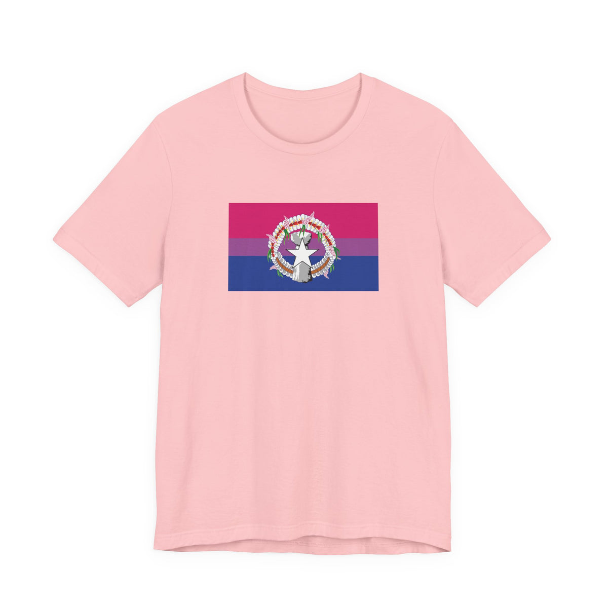 Northern Mariana Islands Bisexual Pride Flag T-shirt, Several Color Options