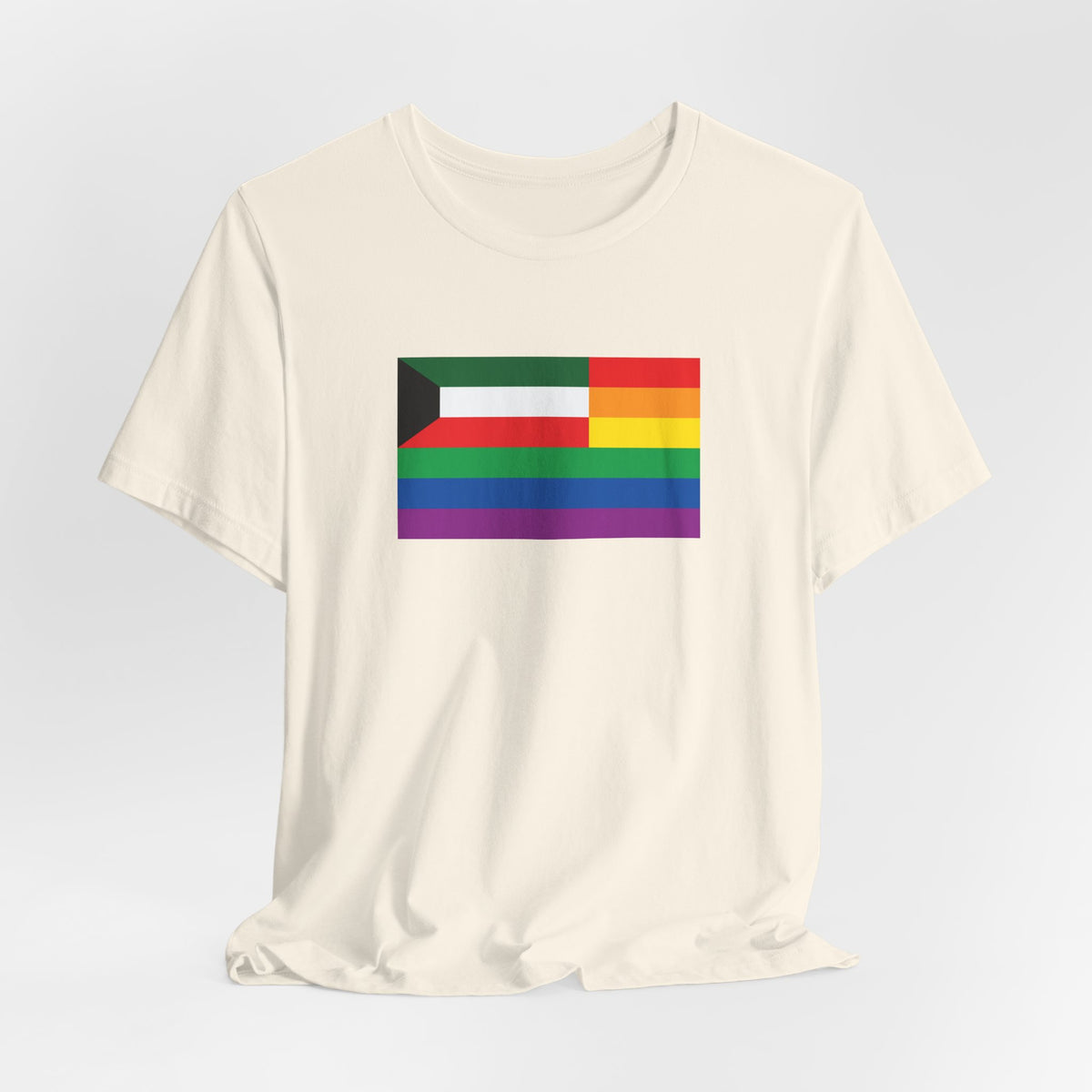 Kuwait Rainbow Pride Flag T-shirt, Several Color Options