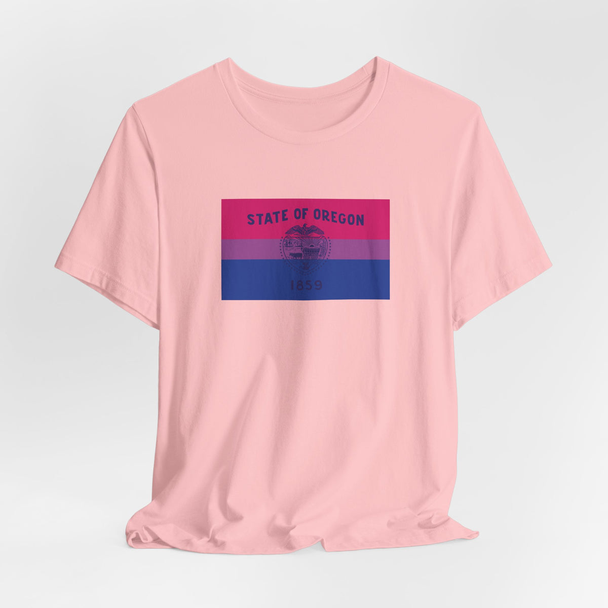 Oregon Bisexual Pride Flag T-shirt, Several Color Options
