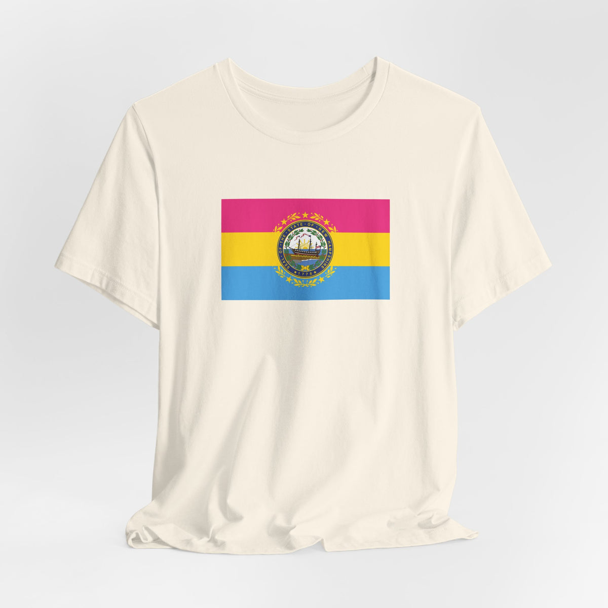 New Hampshire Pansexual Pride Flag T-shirt, Several Color Options