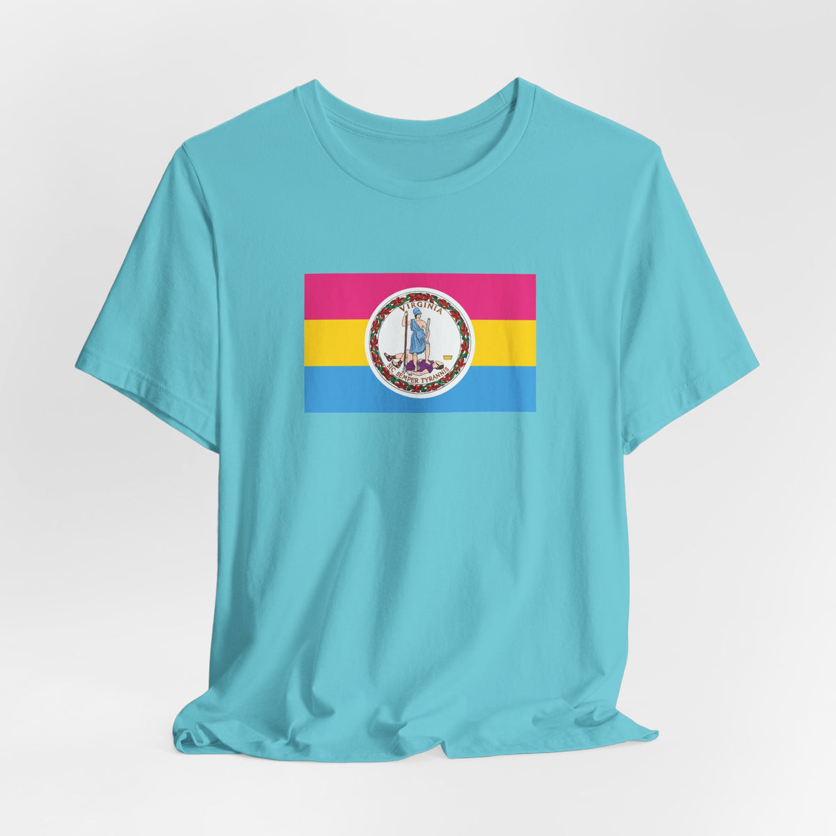 Virginia Pansexual Pride Flag T-shirt, Several Color Options