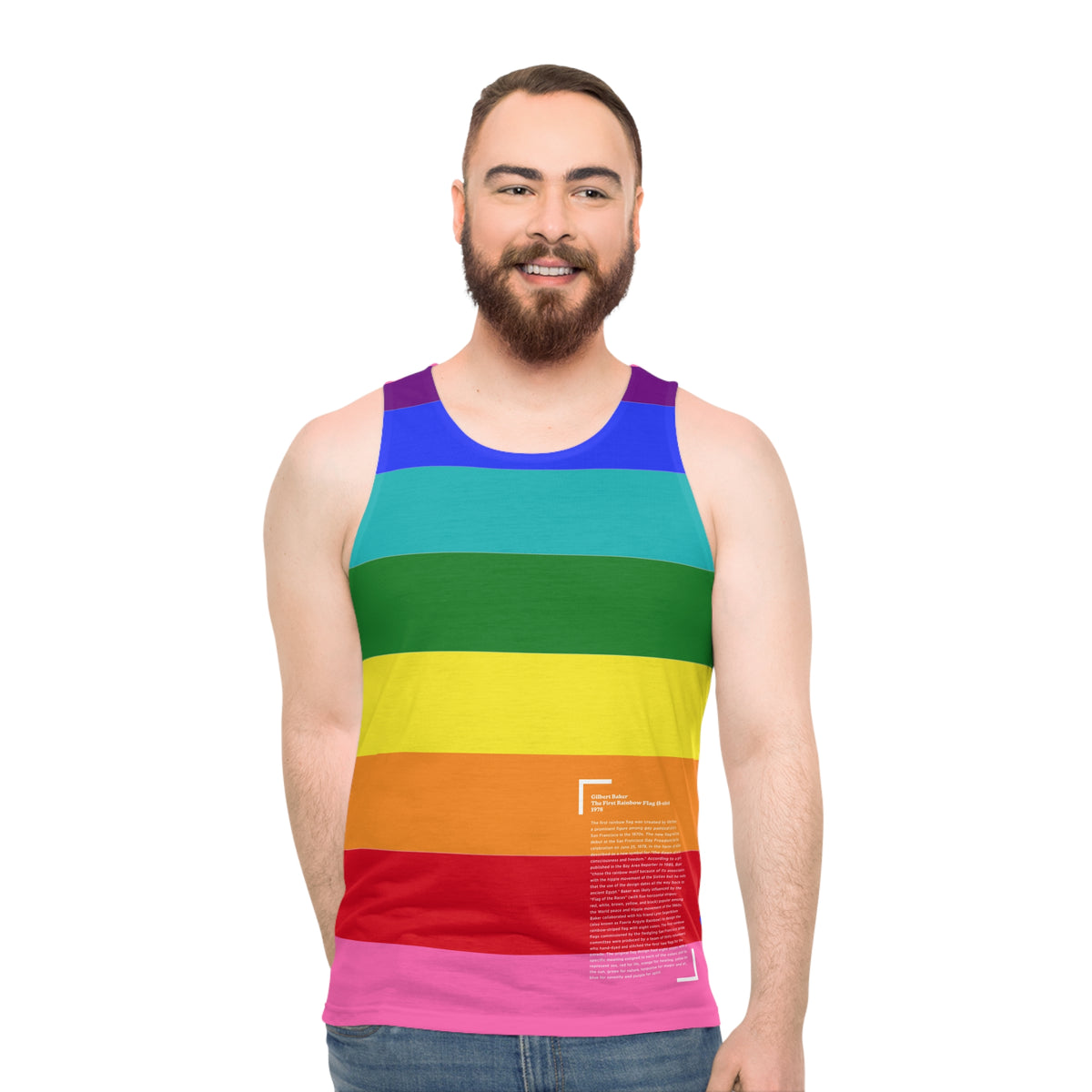 1978 Pride Flag History Tank Top