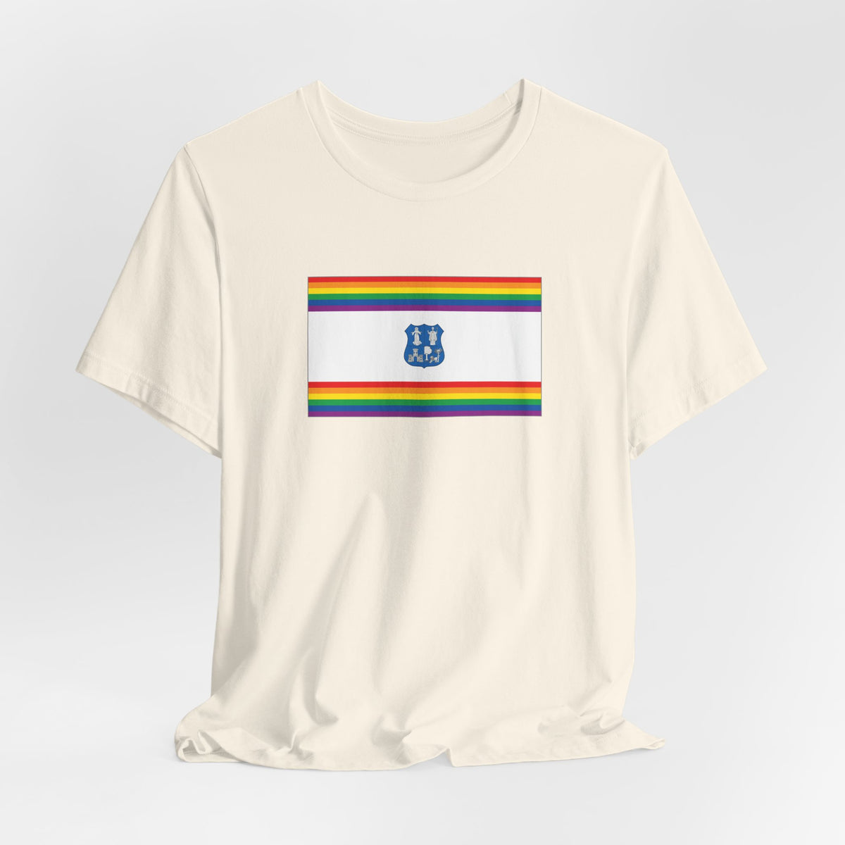 Asunción, Paraguay Rainbow Pride Flag T-shirt, Several Color Options