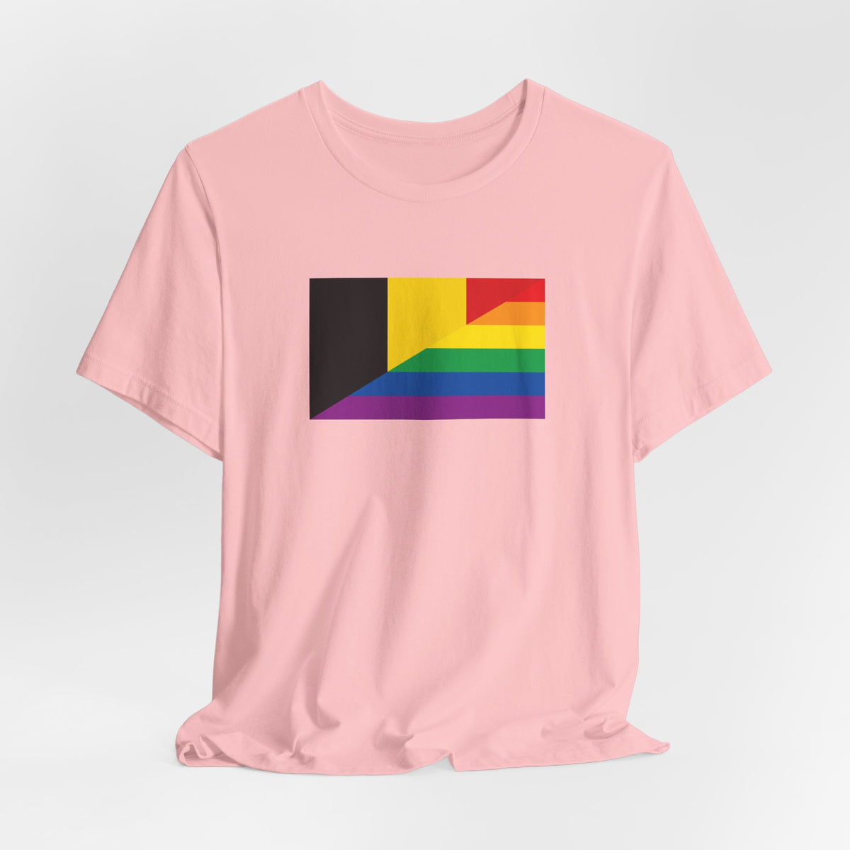 Belgium Rainbow Pride Flag T-shirt, Several Color Options