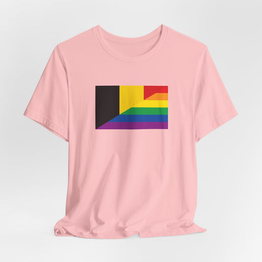 Belgium Rainbow Pride Flag T-shirt, Several Color Options