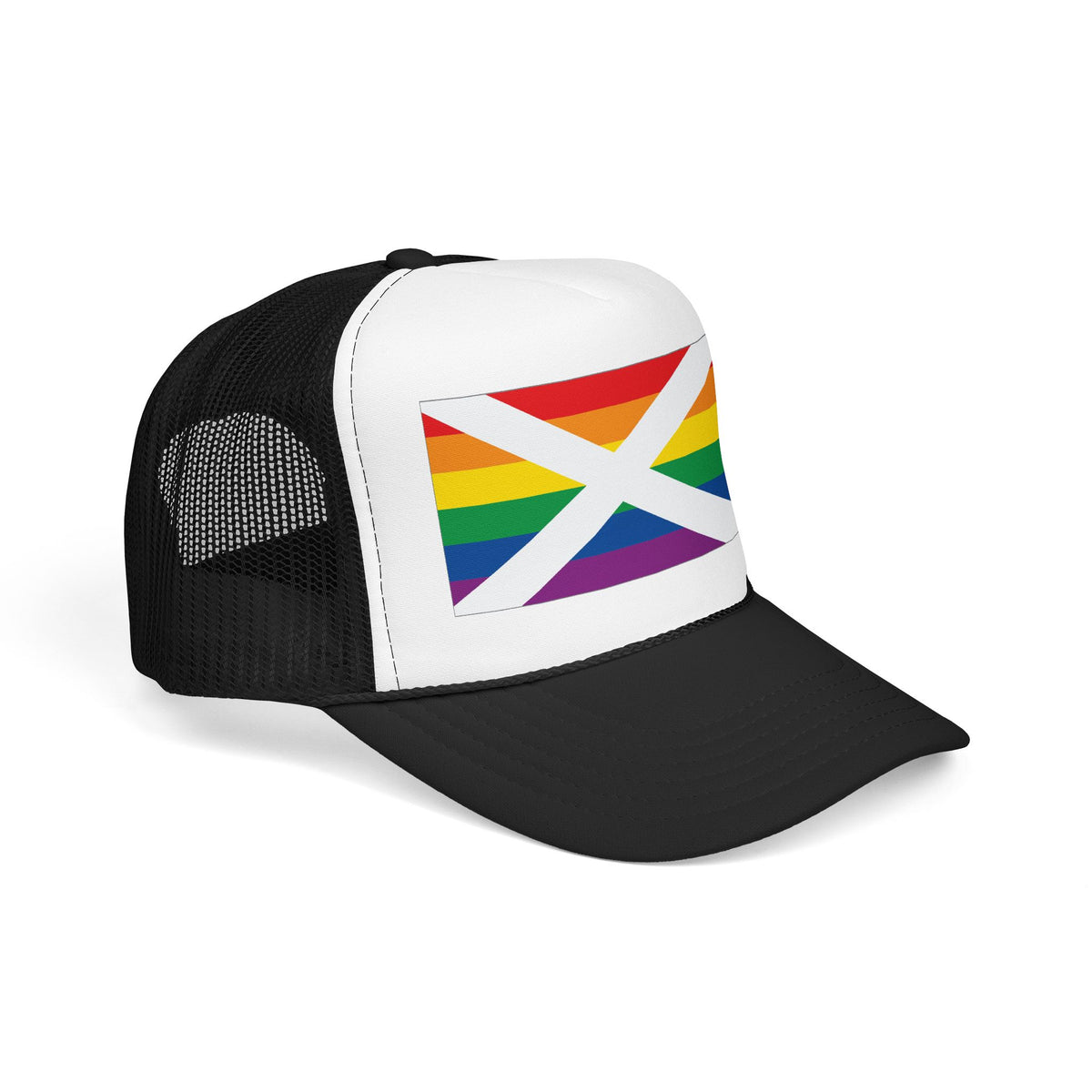 Alabama Rainbow Pride Flag "UNITED" Printed Foam Trucker Hat, Several Color Options