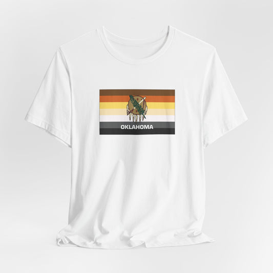 Oklahoma Bear Pride Flag T-shirt, Several Color Options