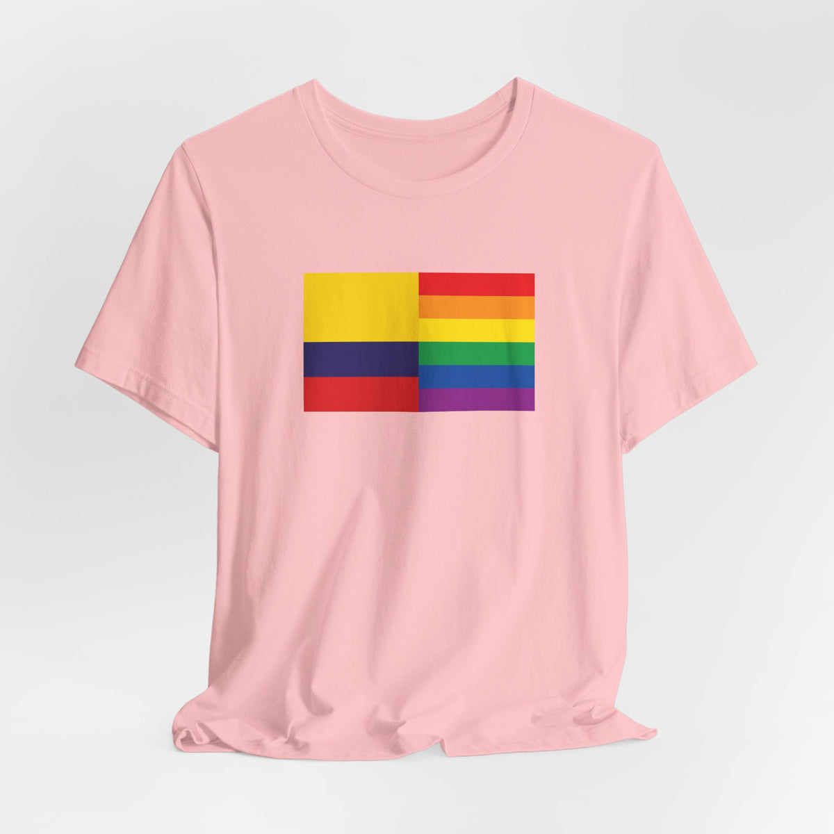 Colombia Rainbow Pride Flag T-shirt, Several Color Options