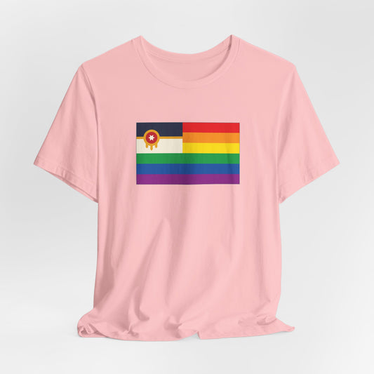 Tulsa, Oklahoma Rainbow Pride Flag T-shirt, Several Color Options