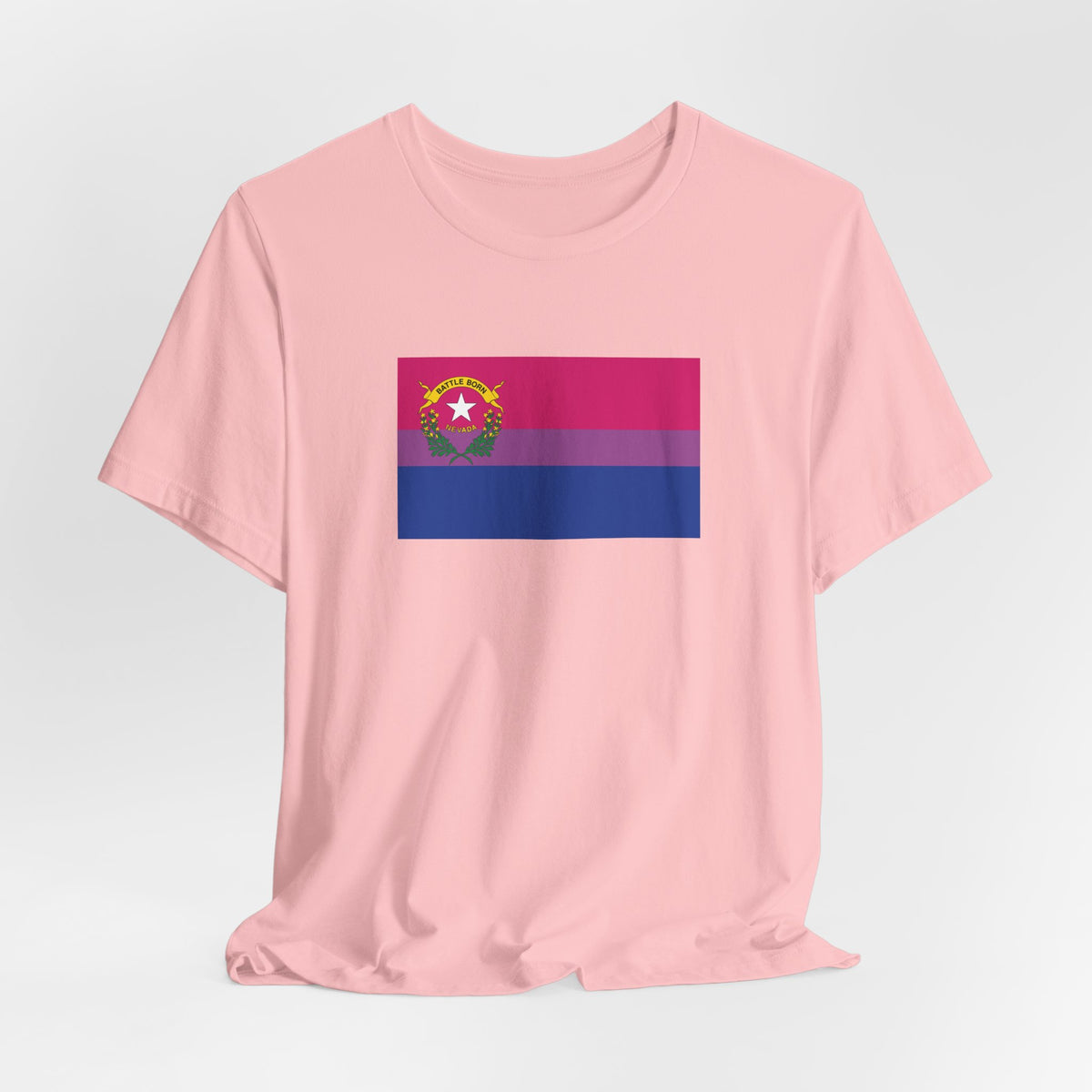 Nevada Bisexual Pride Flag T-shirt, Several Color Options