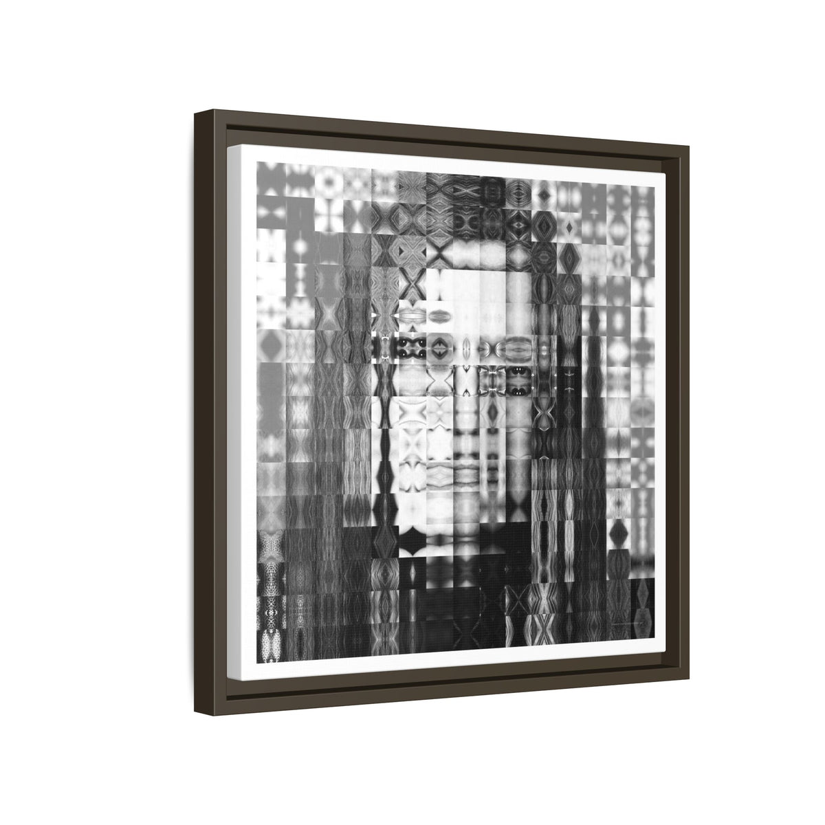 Feminist Icon Gloria Steinem Abstract Portrait Collage Art, Matte Canvas, Framed (Multi-color options)