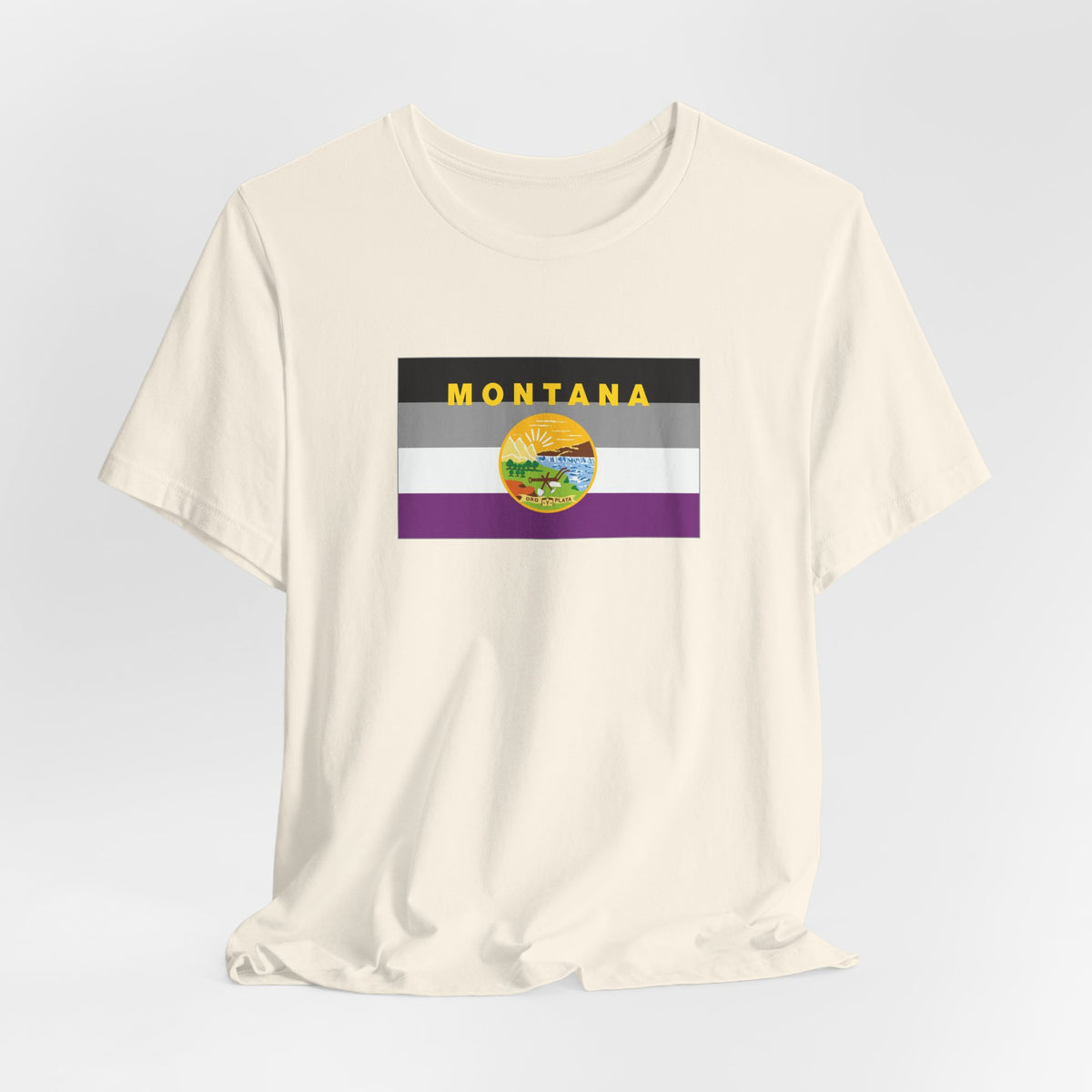 Montana Asexual Pride Flag T-shirt, Several Color Options