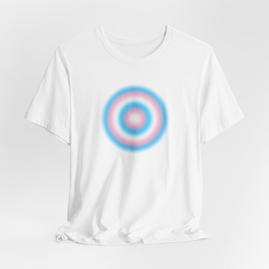 Transgender Pride Gradient Orb T-Shirt — Trans Flag Circle Tee