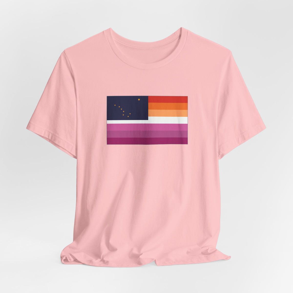 Alaska Lesbian Pride Flag T-shirt, Several Color Options