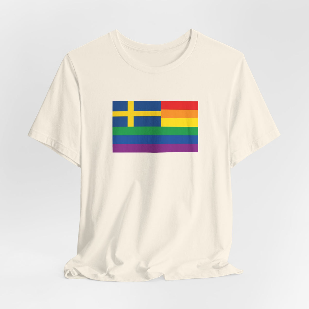 Sweden Rainbow Pride Flag T-shirt, Several Color Options