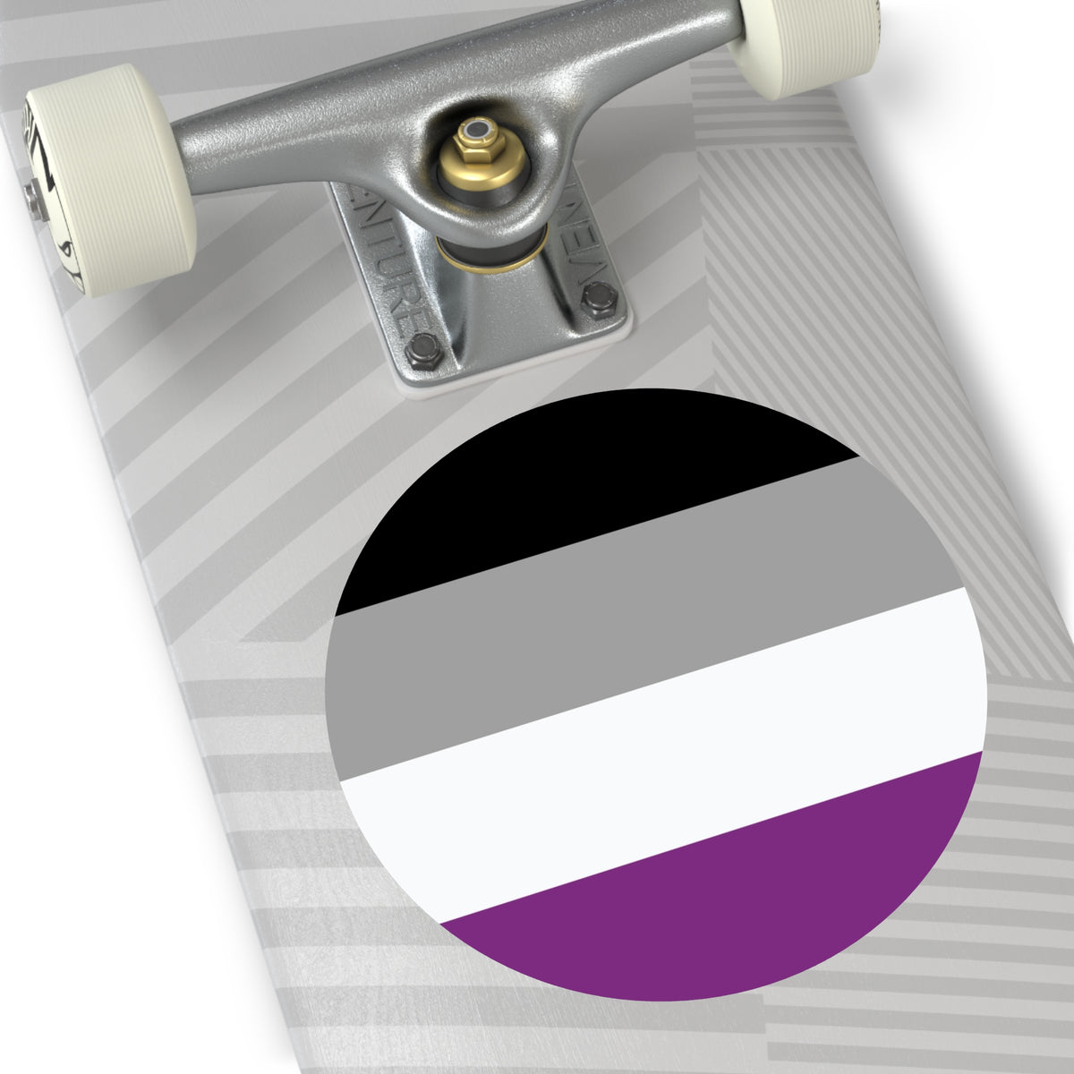 Asexual Pride Flag Vinyl Sticker