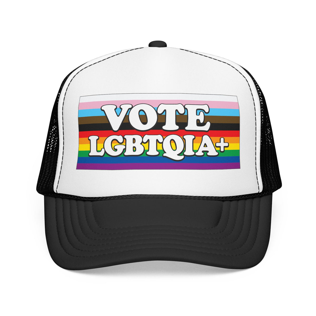 VOTE LGBTQIA+ Trucker Cap, LGBTQIA+ Rights & Equality Statement Hat