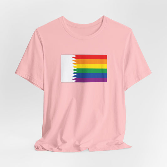 Qatar Rainbow Pride Flag T-shirt, Several Color Options