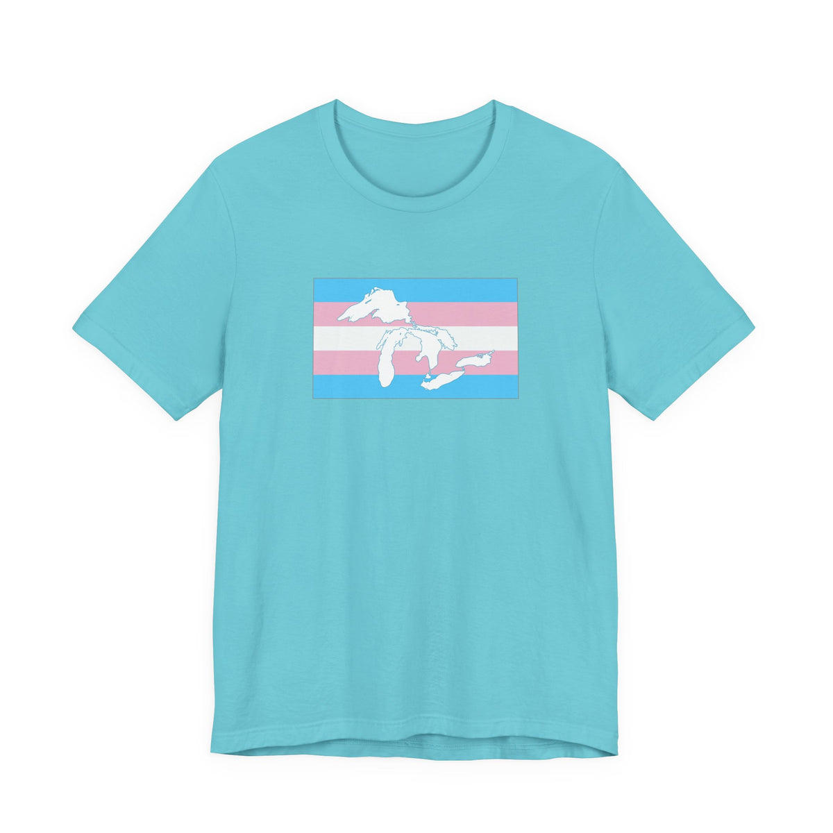 Great Lakes Region Transgender Pride Flag T-shirt, Several Color Options