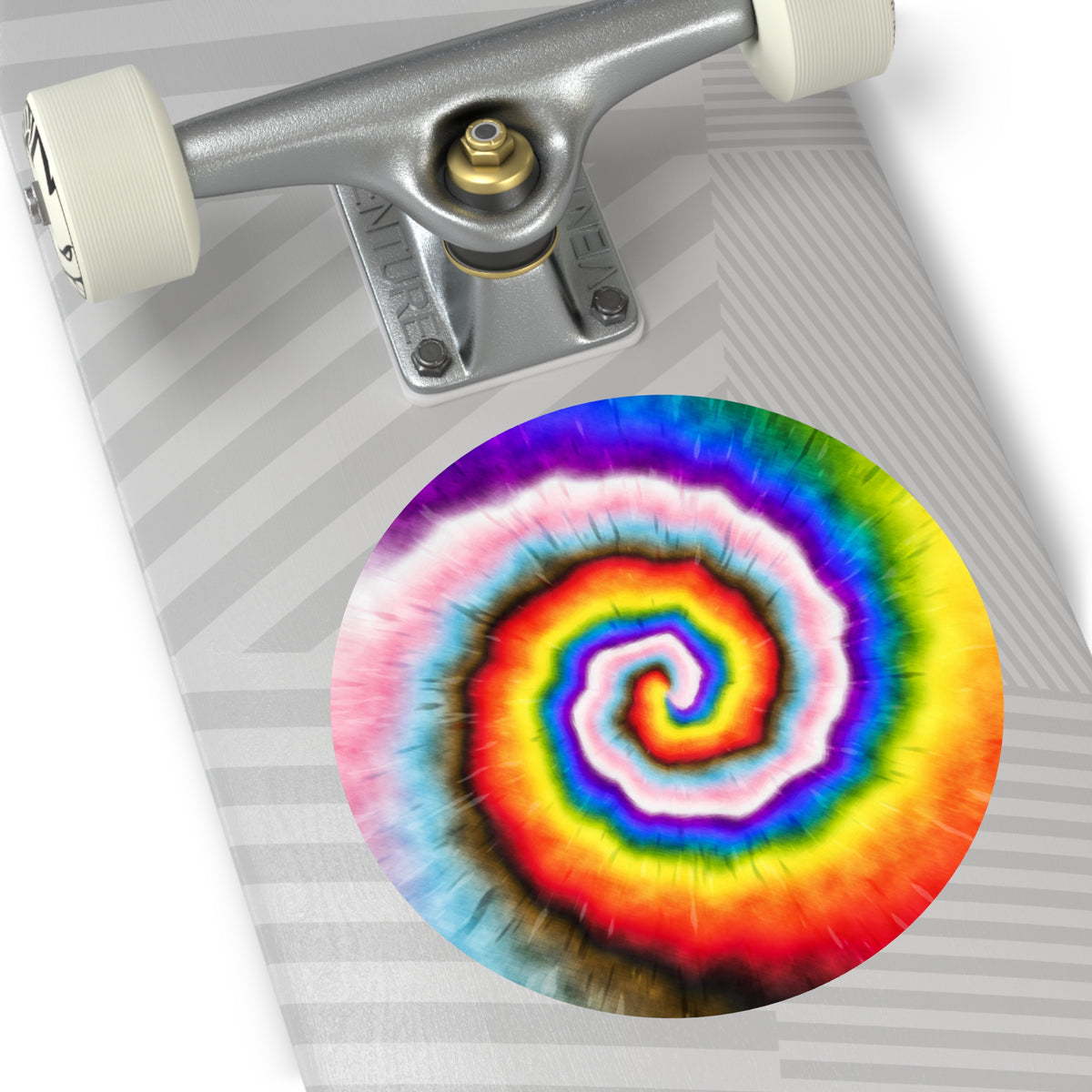 Progress Pride Tie-Dye Vinyl Sticker