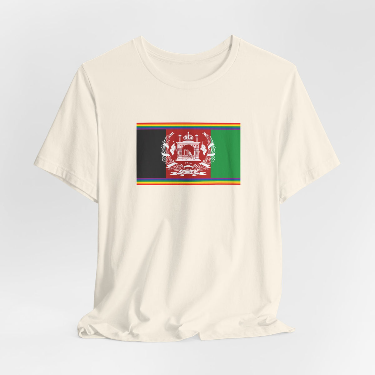 Afghanistan Rainbow Pride Flag T-shirt, Several Color Options