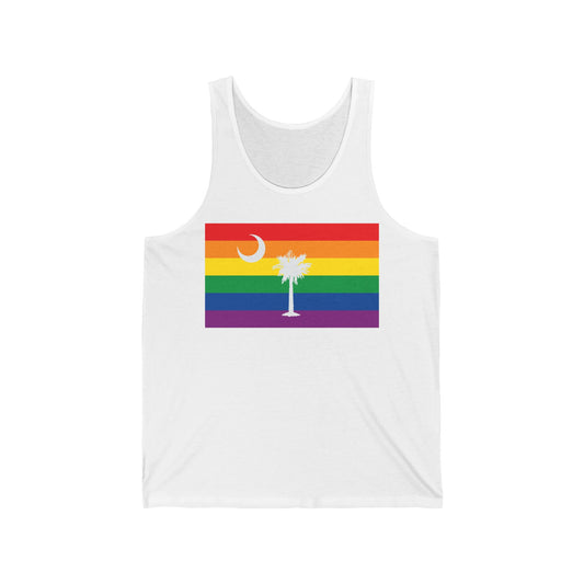 South Carolina Rainbow Pride Flag Jersey Tank