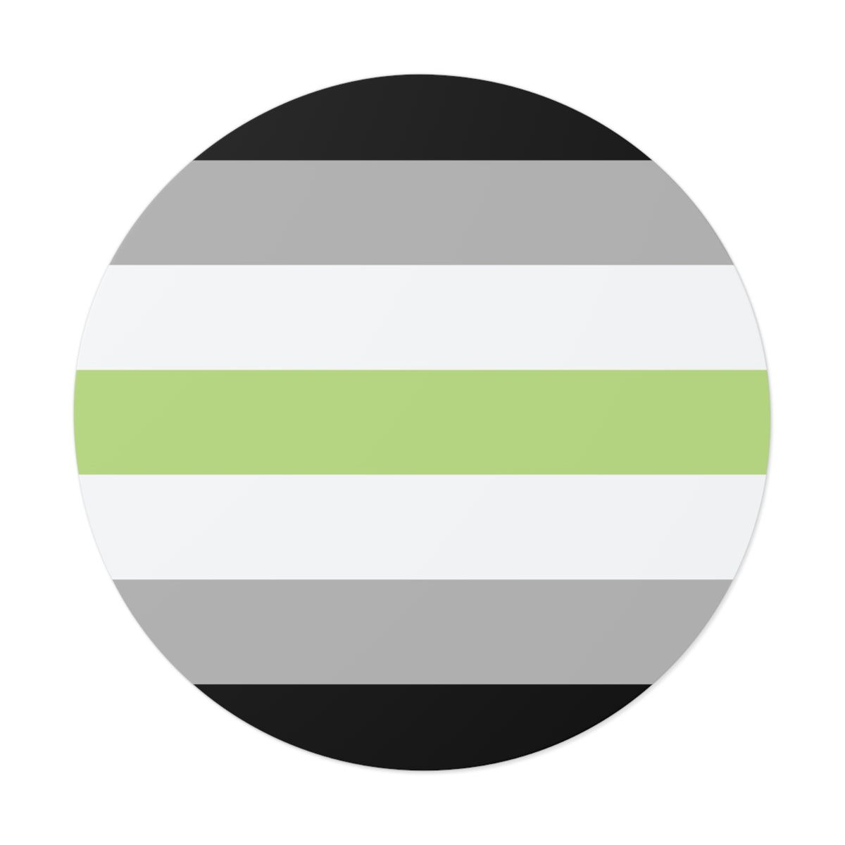 Agender Pride Flag Vinyl Sticker