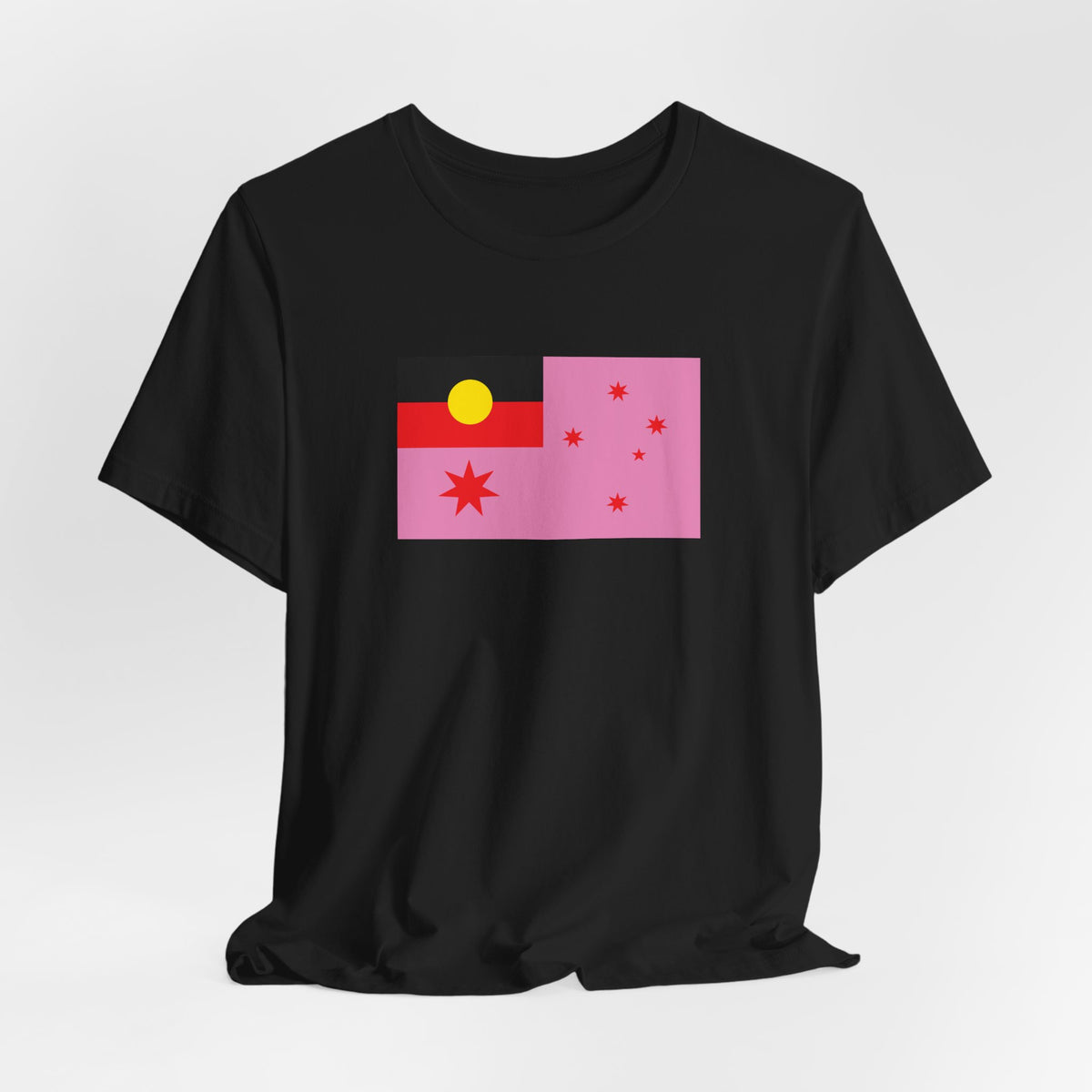 Australia Aboriginal Pink Pride Flag T-shirt, Several Color Options