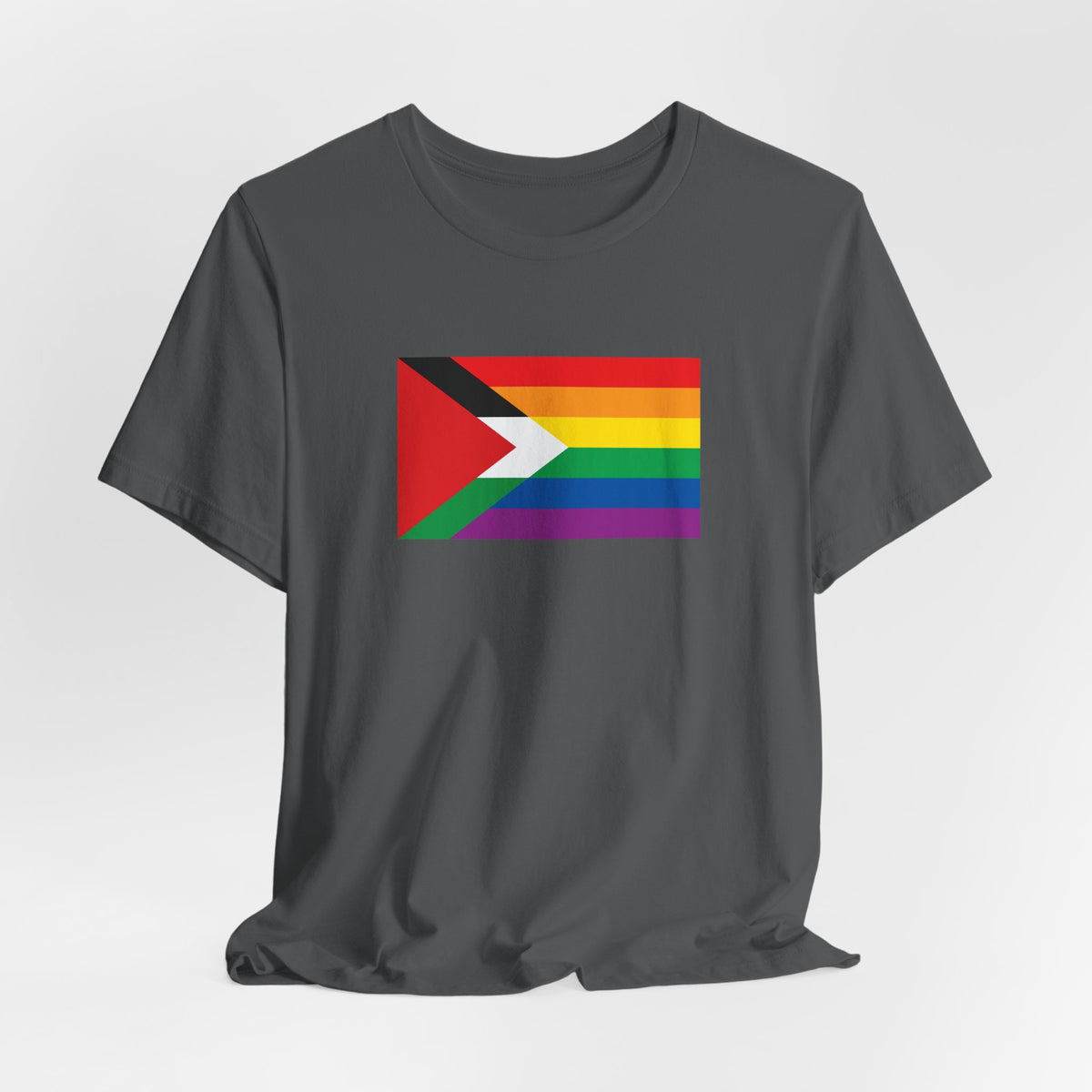 Palestine Rainbow Pride Flag T-shirt, Several Color Options