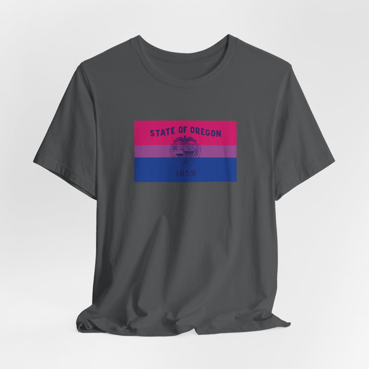 Oregon Bisexual Pride Flag T-shirt, Several Color Options