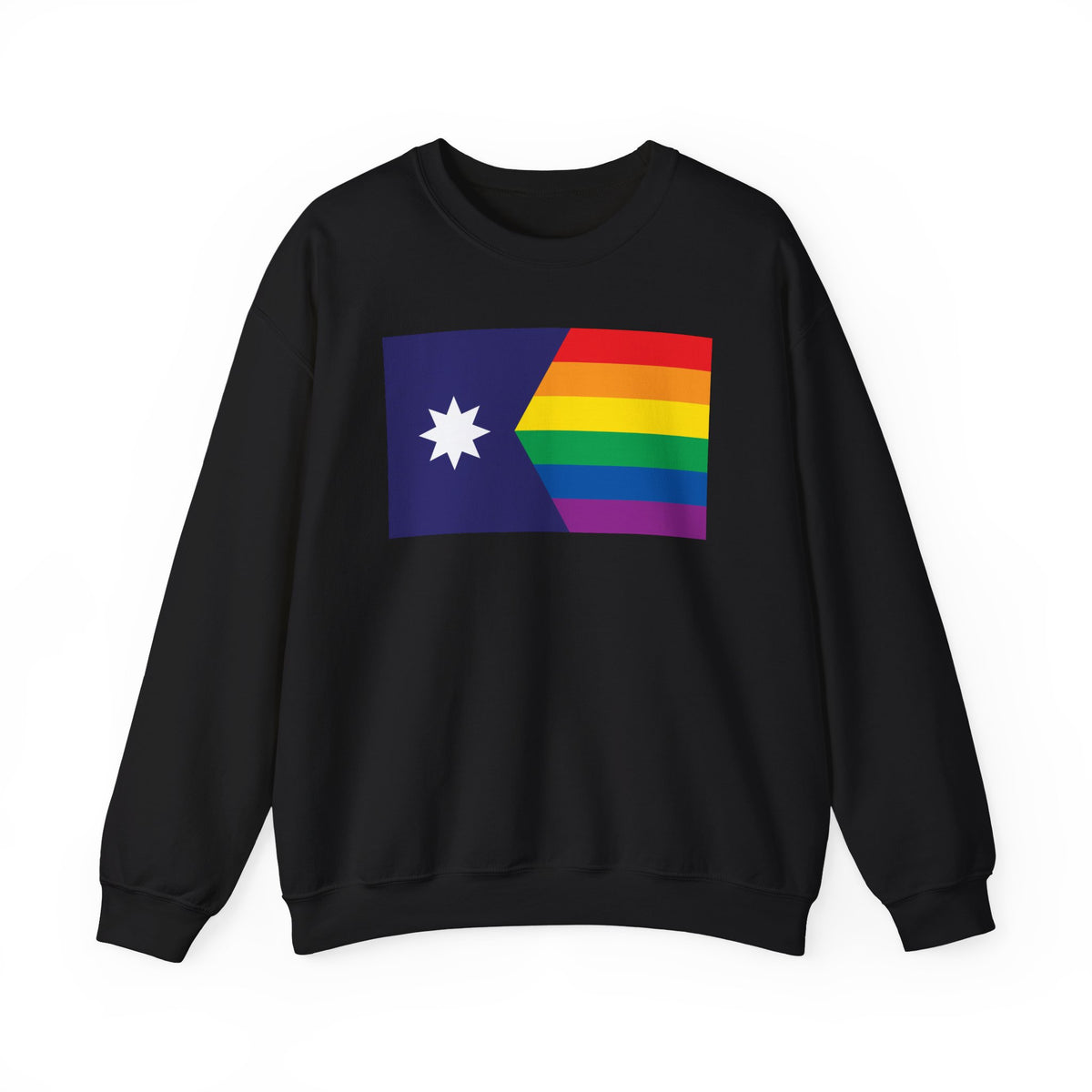 Minnesota Rainbow Pride Flag Unisex Crewneck Sweatshirt, White, Black or Light Pink