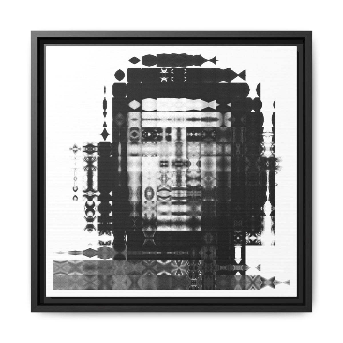 Iconic Revolutionary Che Guevera Abstract Portrait Collage Art, Matte Canvas, Framed (Multi-color options)
