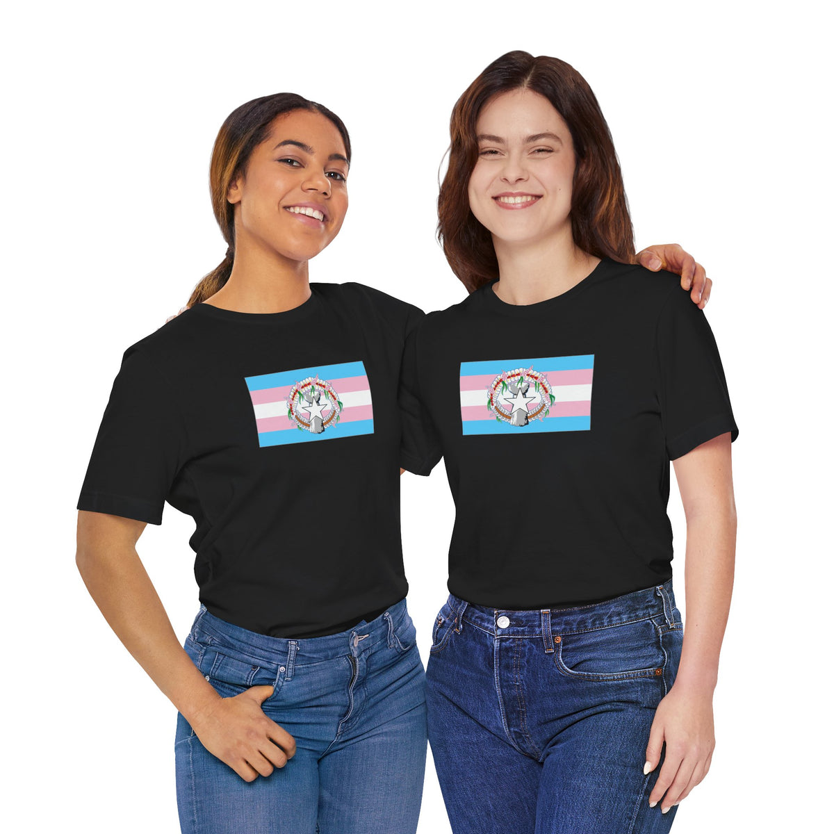 Northern Mariana Islands Transgender Pride Flag T-shirt, Several Color Options