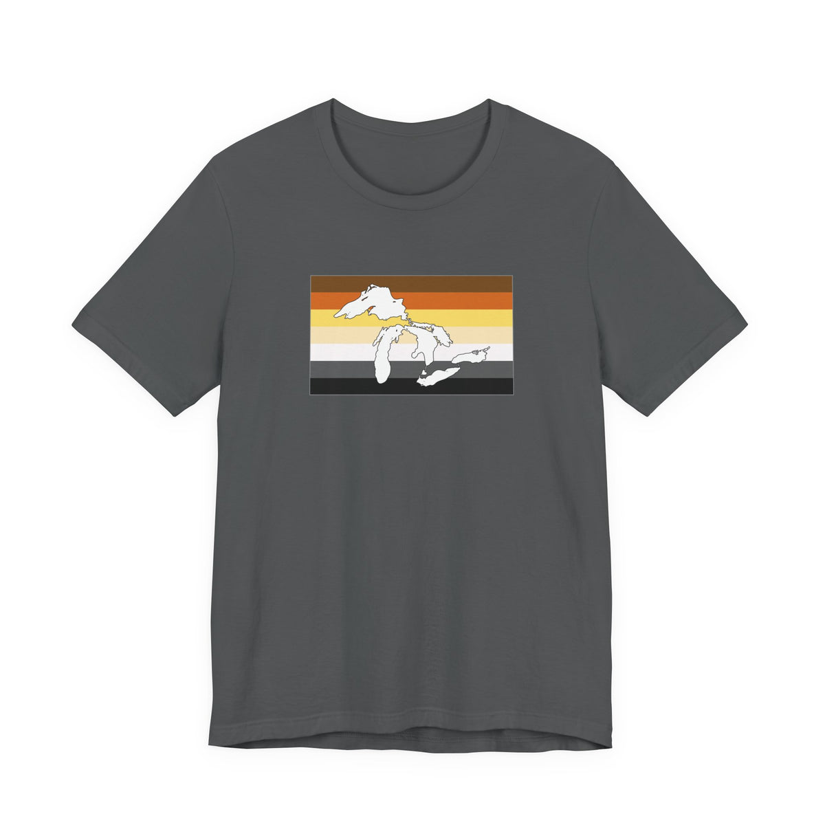Great Lakes Region Bear Pride Flag T-shirt, Several Color Options