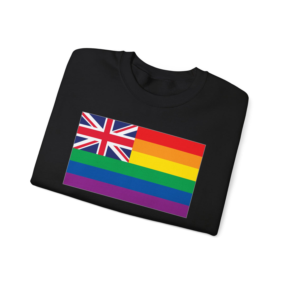 Hawai'i Rainbow Pride Flag Unisex Crewneck Sweatshirt, White, Black or Light Pink