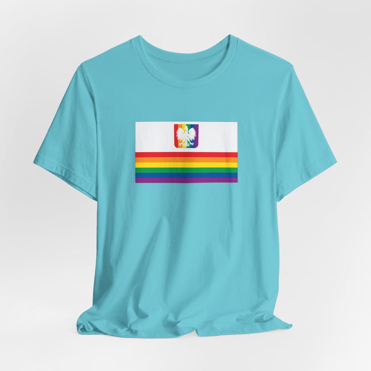 Poland Rainbow Pride Flag T-shirt, Several Color Options