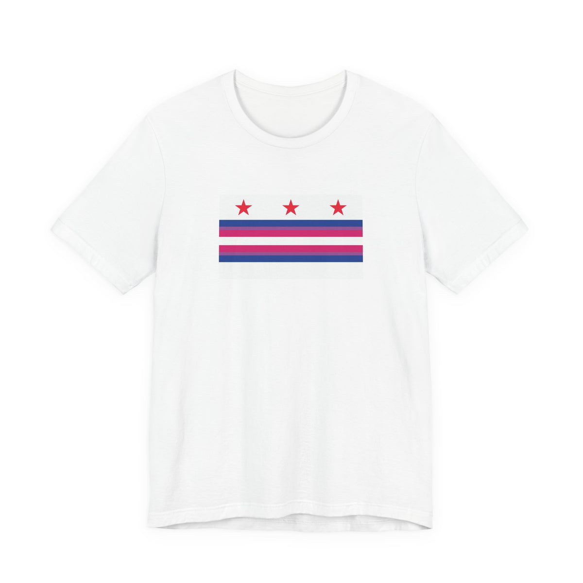 Washington, D.C. Bisexual Pride Flag T-shirt, Several Color Options