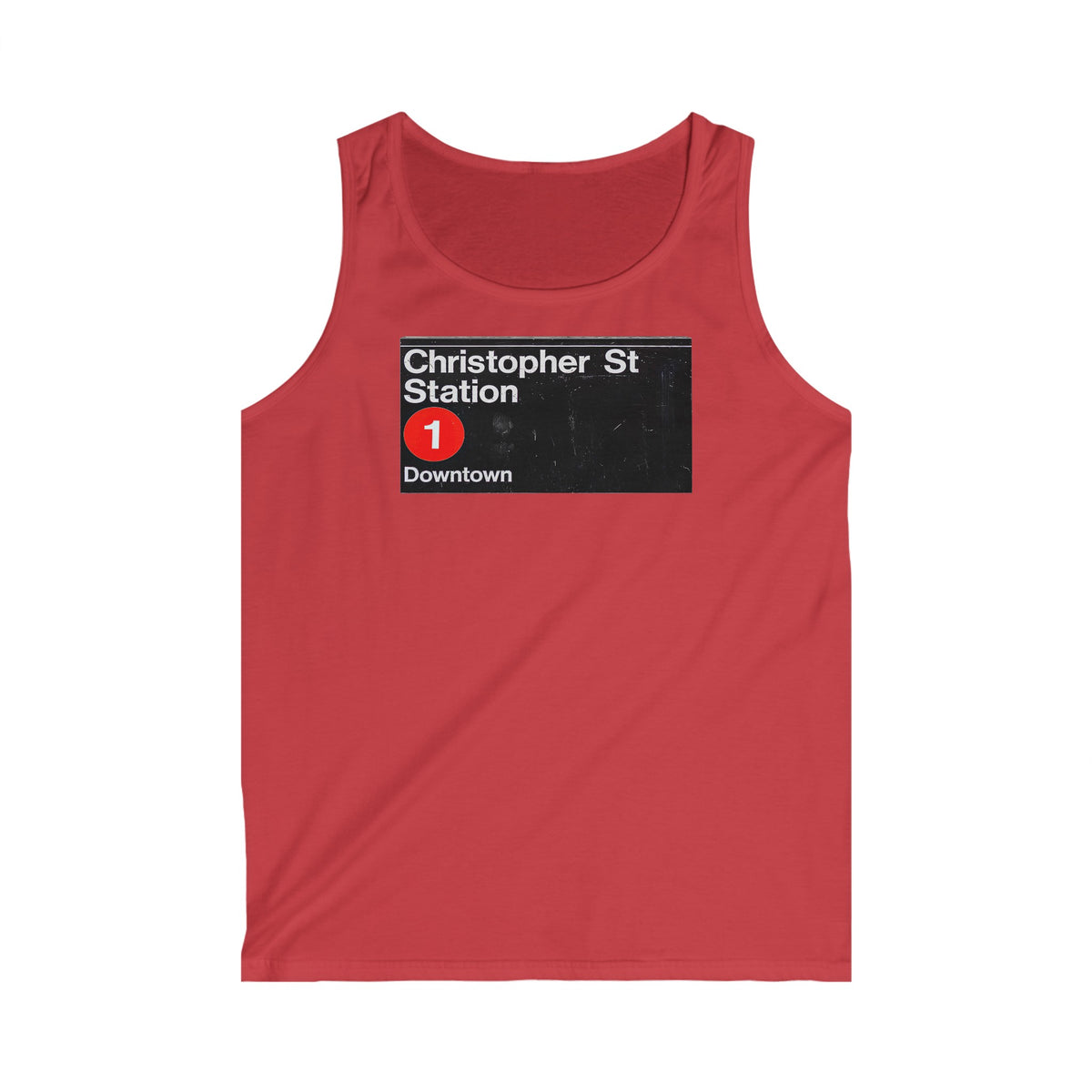Christopher Street Station Tank Top, White, Black or Red
