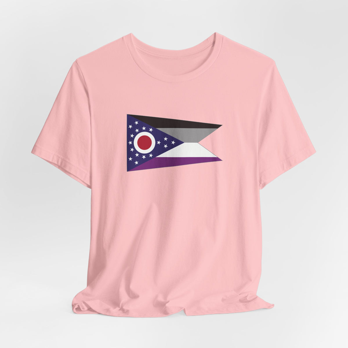 Ohio Asexual Pride Flag T-shirt, Several Color Options