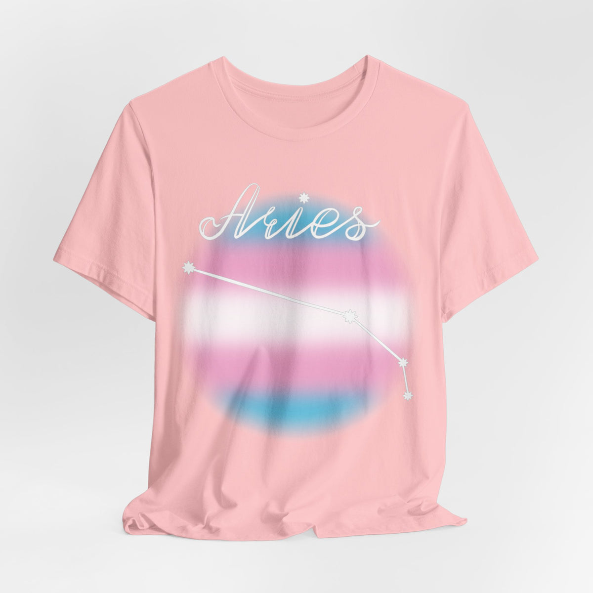 Aries Constellation T-shirt, Astrology, Transgender Pride Flag