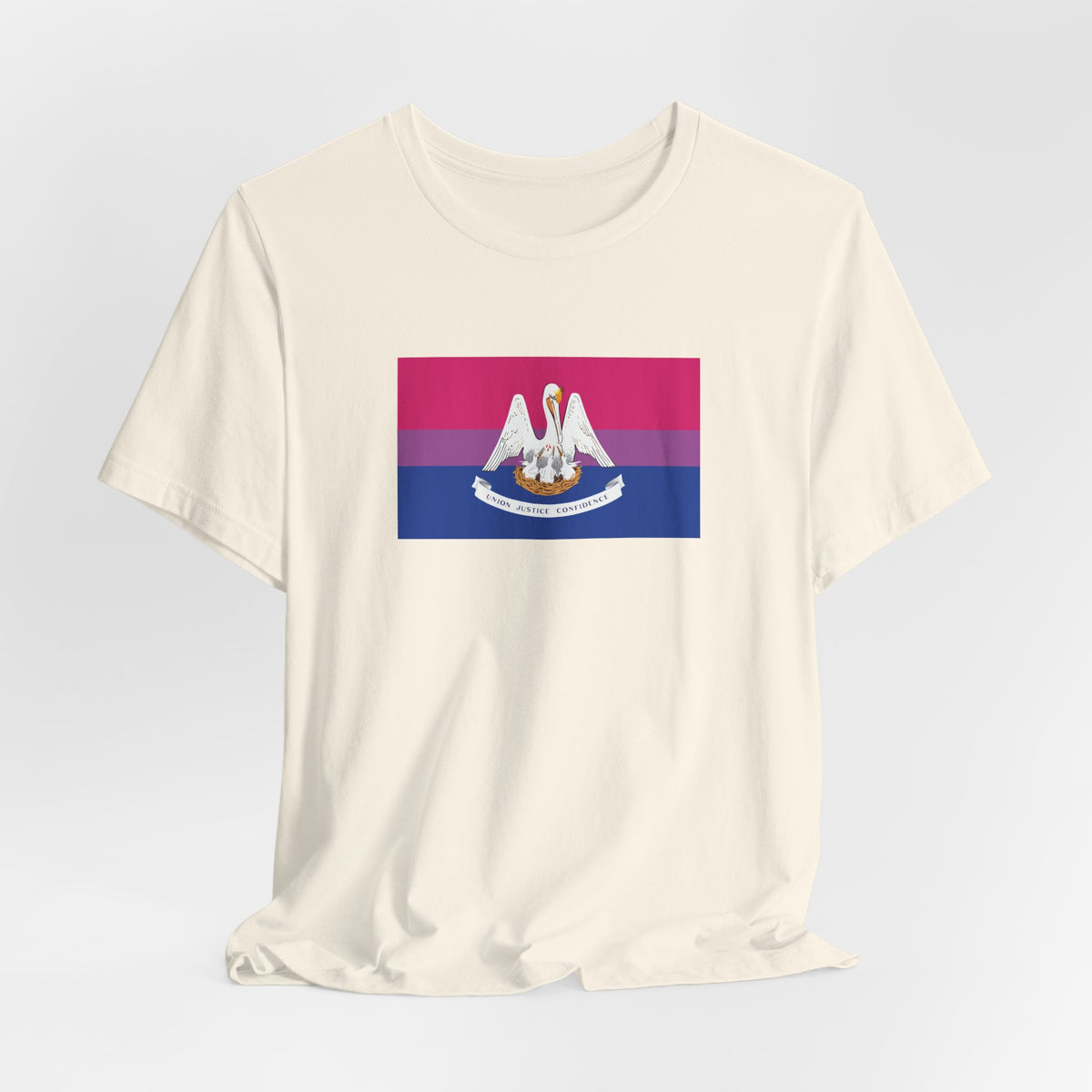 Louisiana Bisexual Pride Flag T-shirt, Several Color Options