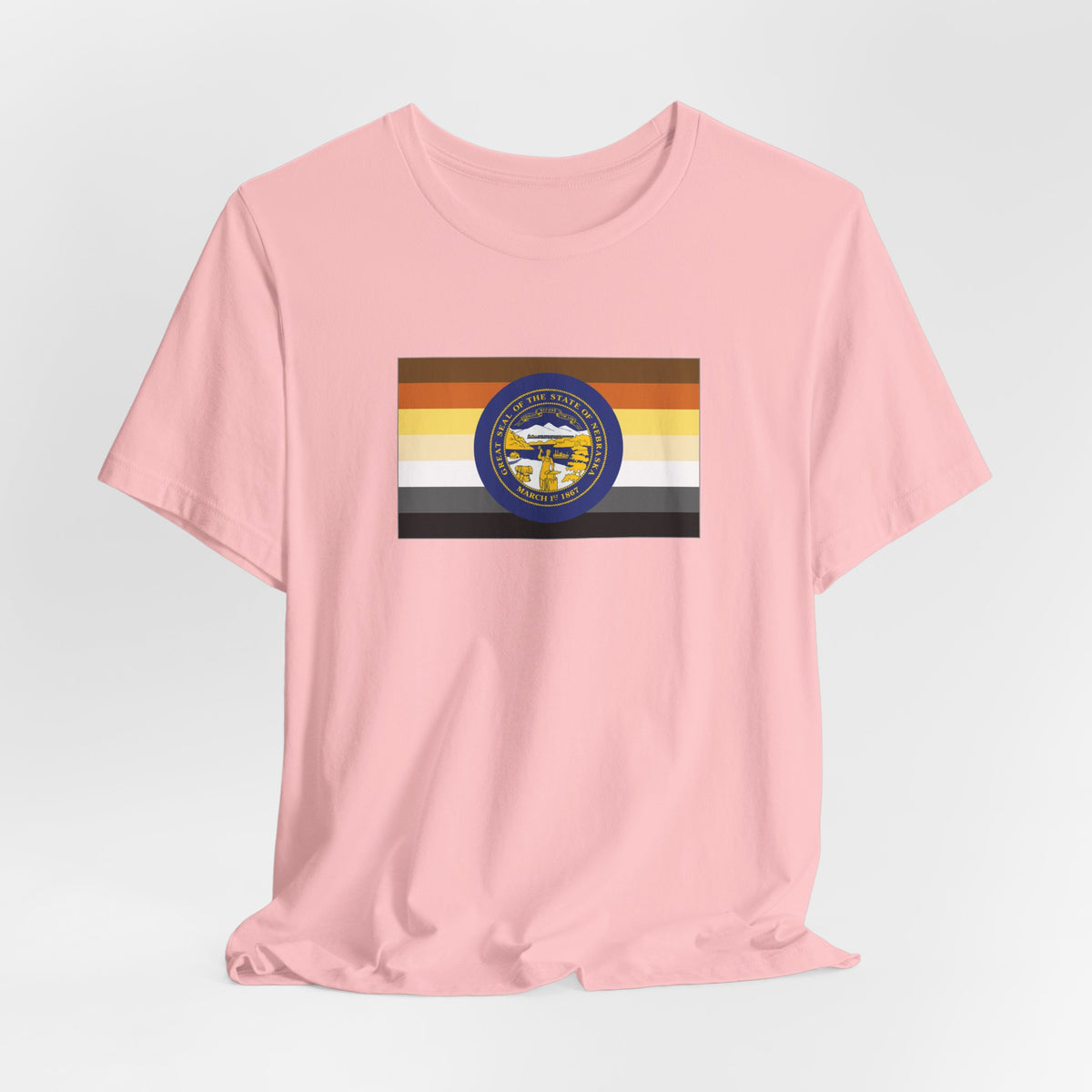 Nebraska Bear Pride Flag T-shirt, Several Color Options