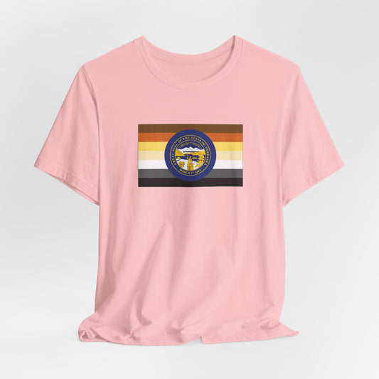 Nebraska Bear Pride Flag T-shirt, Several Color Options