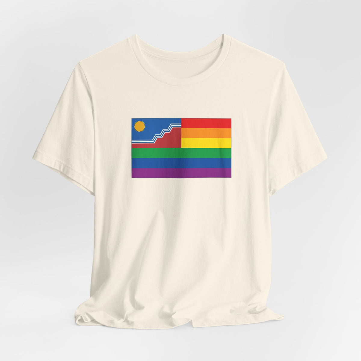 Sioux Falls, South Dakota Rainbow Pride Flag T-shirt, Several Color Options